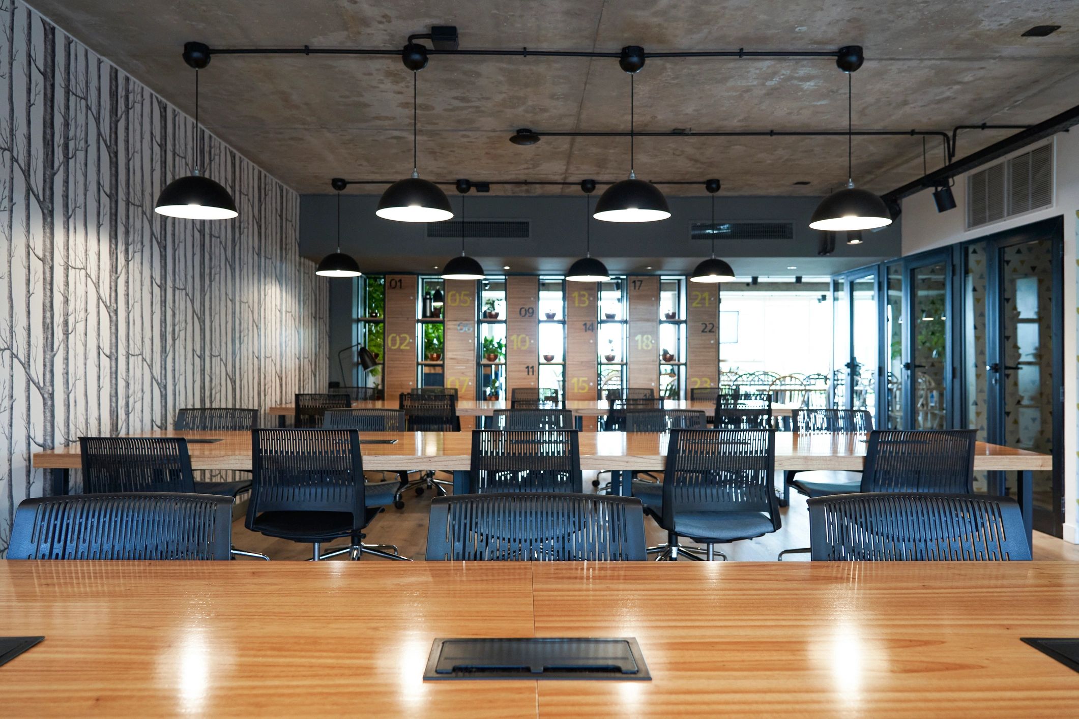 Modern digital marketing workspace